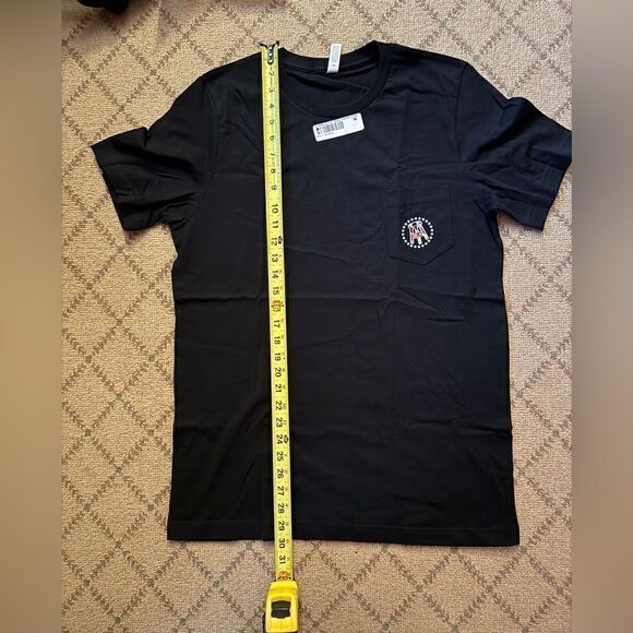 Barstool black short sleeved T-shirt with Maryland Flag pattern logo NWT L - Picture 5 of 6